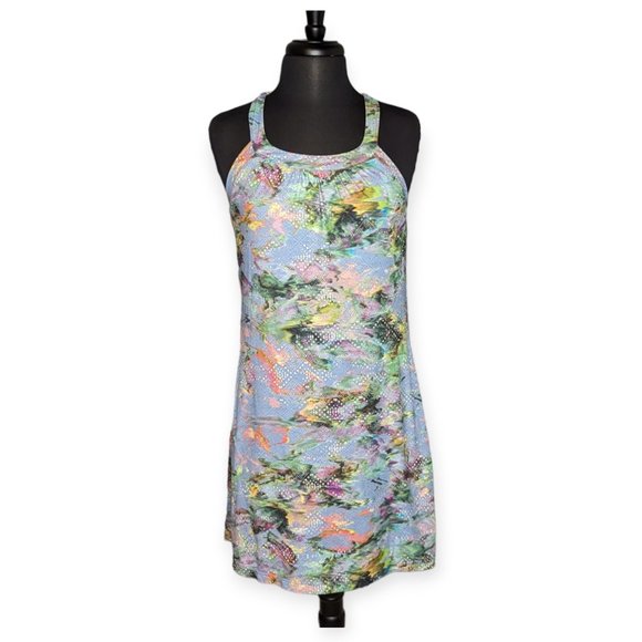 Prana Cantine Dress Blue Gracefull Size Medium - Picture 1 of 12